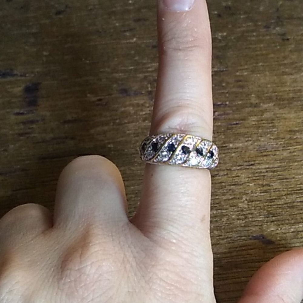black stone ring